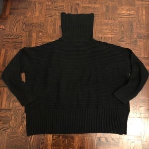 Elegant ribbed Dex cropped turtle neck